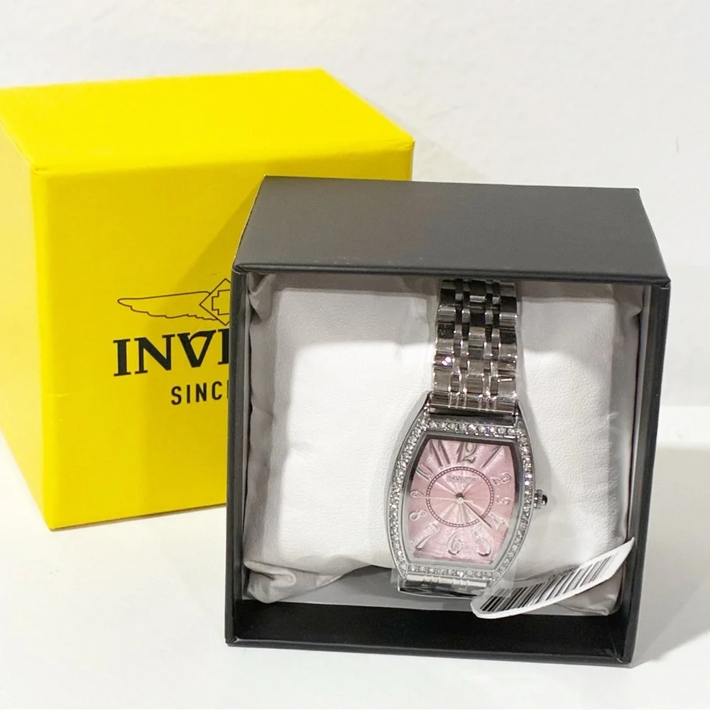 Invicta Wildflower Petal Women's Watch‎ - 29mm Steel Pink Face NEW